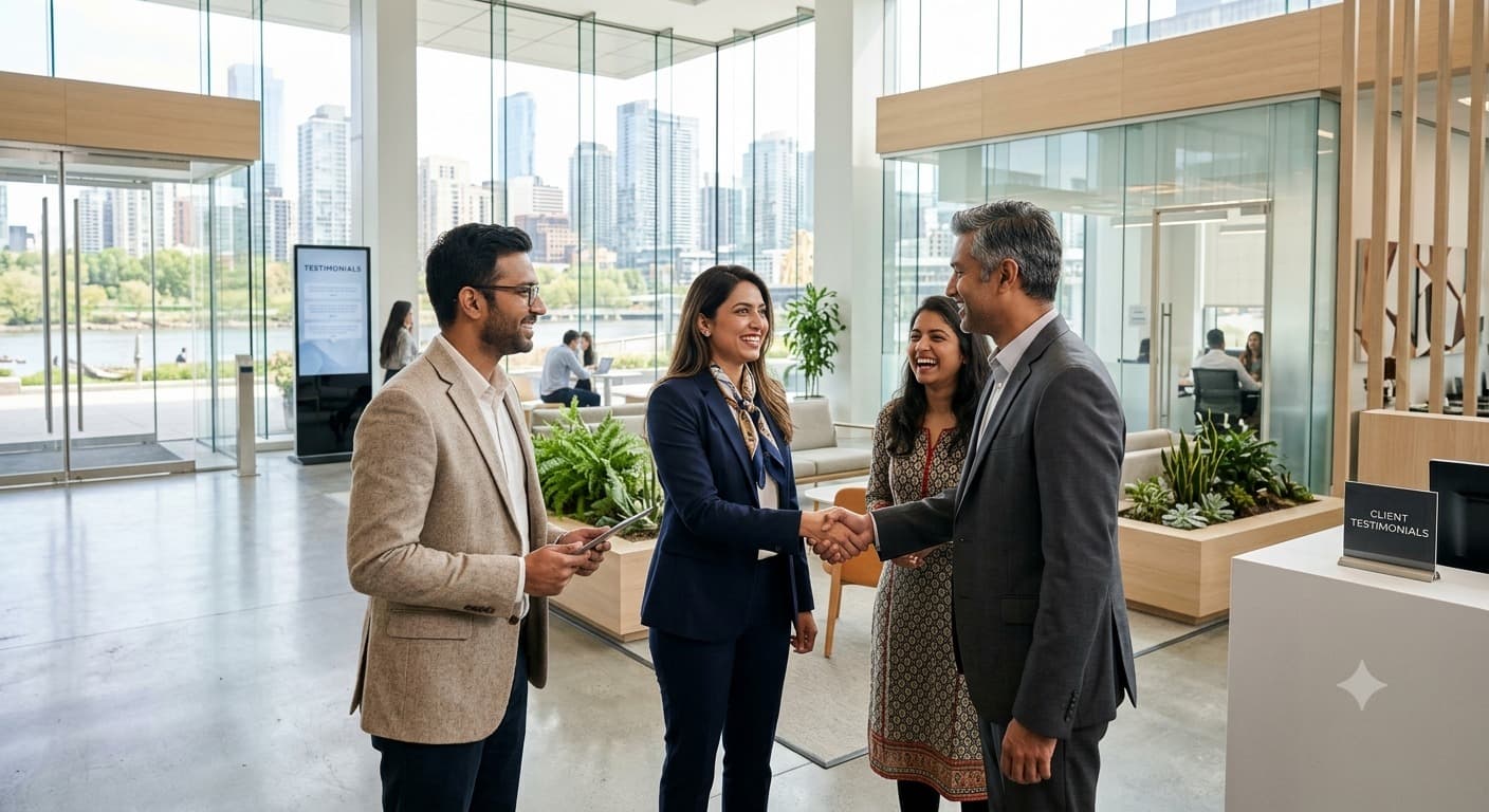 Clients working with the Rightvantage team